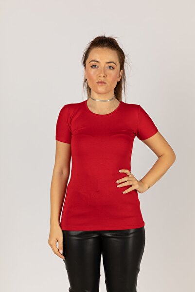 Nacar Bayan Kısakollu Likralı Penye Badi