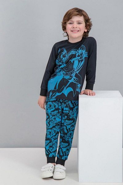 Batman Licensed Yellow Boy's Pajama Set