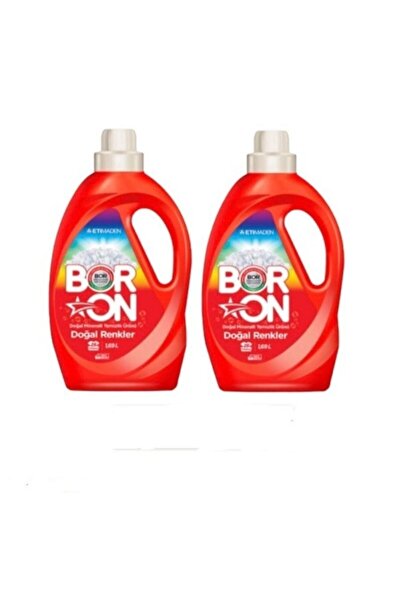 Boron Sıvı Çamaşır Deterjanı Doğal Renkler 2x 1690 ml