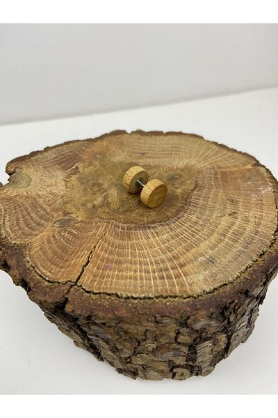 Karınca Piercing Wooden Tunnel Piercing Look Ear Earring (Ant Tattoo)