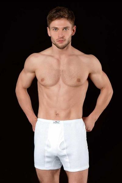 İki Yıldız Men's White Bottom Panties Argentina (6 Pieces)