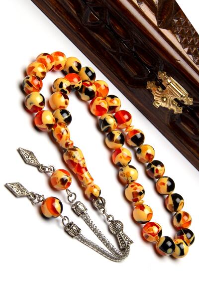 OTTOTESBİH Чоловічий 10 мм Помаранчевий Бежевий Чорний Мозаїчний Ароматизован...