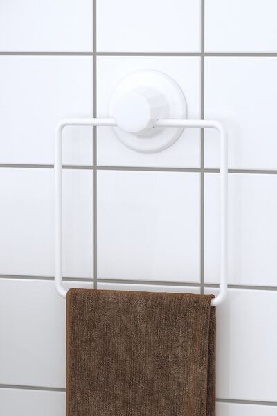 Teknotel DELME VİDA MATKAP YOK! easyFIX YAPISKANLI KARE HAVLULUK BEYAZ  EF234