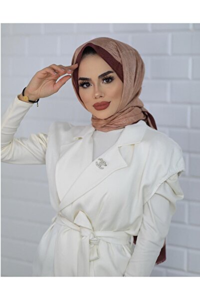 Hint İpek 7004-24 Model Monogram Shawl