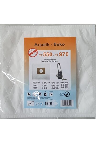 Arçelik Beko Tt 550 Tt 970 - 5 Pieces Vacuum Cleaner Synthetic