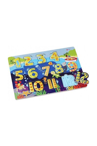 Classic World Wooden Numbers Submarine Puzzle