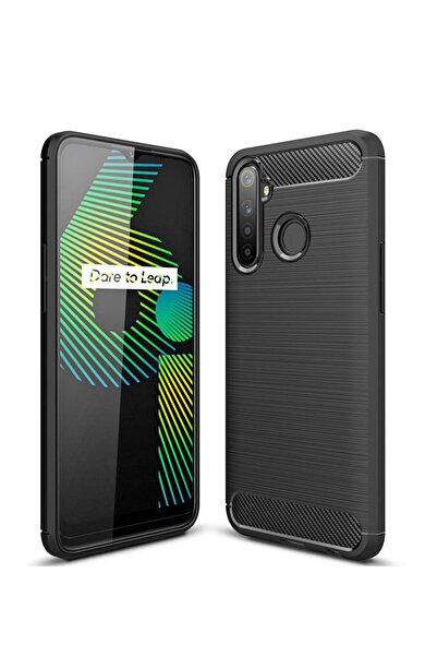 Microcase Realme 6i Brushed Carbon Fiber Silikon Kılıf