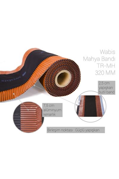 WABİS Mahya Bandı Wabi Tr-mh 320 32 Cm 10mt/rulo Kiremit Rengi