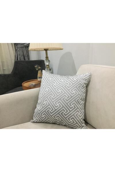 Finezza Καλύμματα μαξιλαριών με γεωμετρικό σχέδιο λαβύρινθου από ύφασμα ζακάρ...