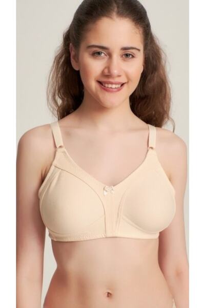 Liza Γυναικείο Μπεζ Βαμβακερό Χτενισμένο Σουτιέν 2 Τεμάχια