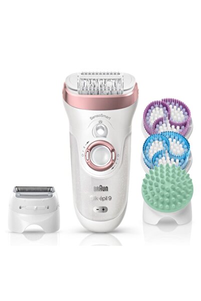 Braun Silk-épil 9 9897 Sensosmart Epilatör Pembe - 4 Ek Parçalı Islak Ve Kuru Kablosuz Epilatör