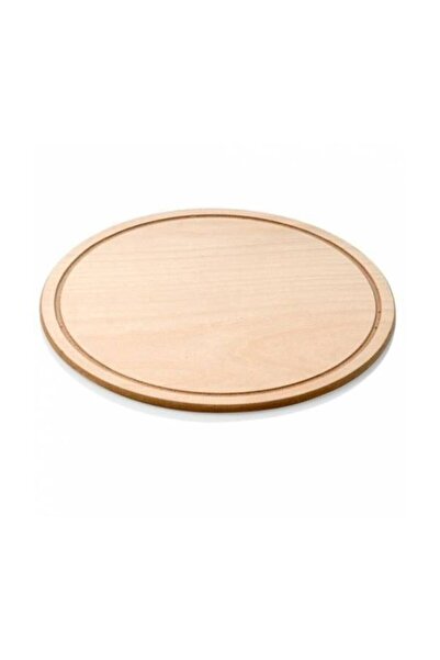 Genel Markalar Ahşap Pizza Tava Altlığı Lahmacun Servis Tahtası-32 cm