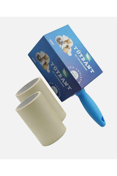 Tüybant Midi Feather Collection Roller - 1 Piece 11 Meters + 2 Pieces 11 Spare Rolls