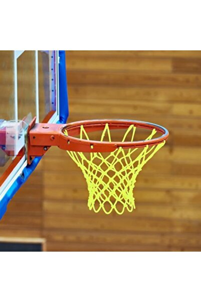 ÖZBEK Basketbol Filesi 4mm Polys. Sarı - 2 Adet (basketbol Pota Ağı)