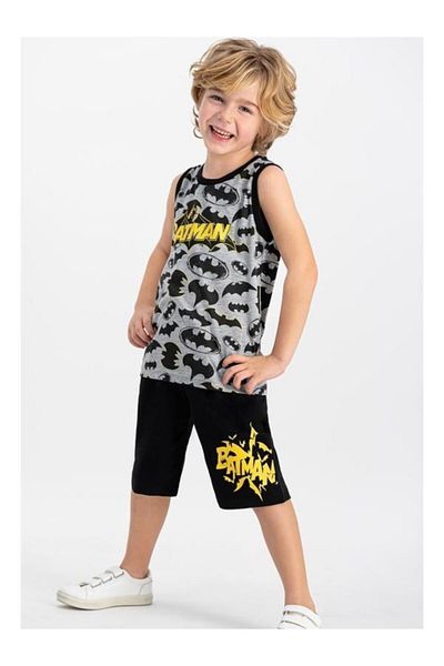 Batman Boy's Black Bermuda Suit - Licensed