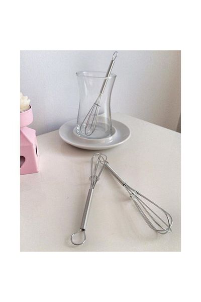 Biomak Tea Spoon Beater Mixer Shaped Tea Coffee Stirrer Stainless Steel Mini Teaspoon 1 Piece