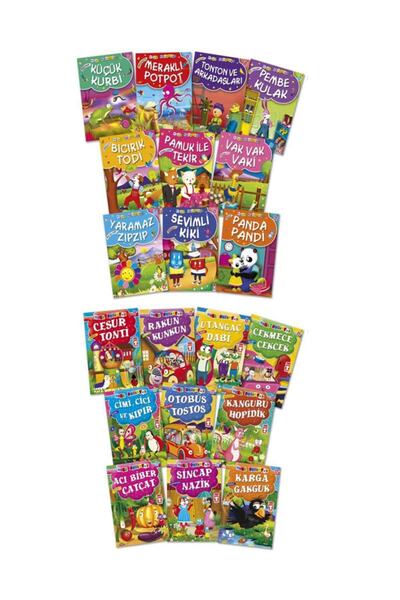 Timaş Çocuk Timaş Mini Masallar Serisi 1. Ve 2. Set (20 Kitap)