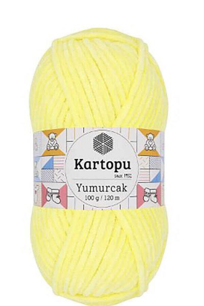 Kartopu Yumurcak Hand Knitting Thread 100 Gr Baby Yellow K333