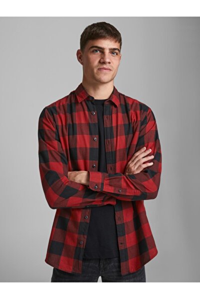 Jack & Jones Jack&jones Erkek Gıngham Twıll Shırt L/s 12181602