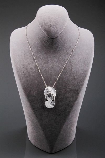 Sahra Crystal Quartz Natural Stone Slippers Model Necklace
