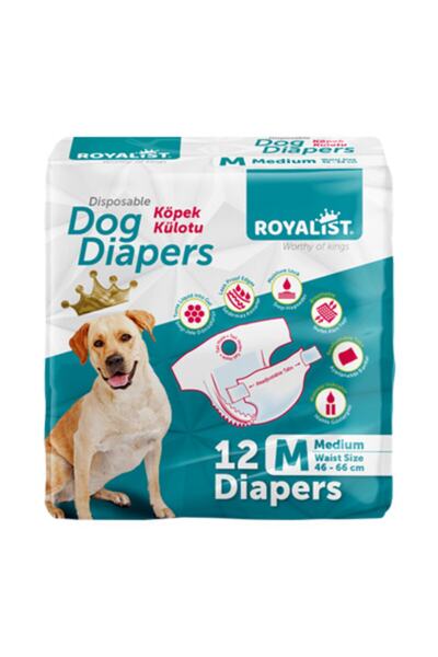 EYMEN İSTOÇ Royalıst Köpek Külodu Medium 12 Li