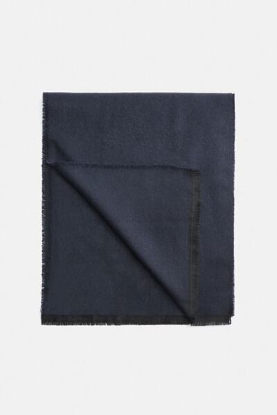 Avva Erkek Koyu Mavi Düz Şal A02y9409