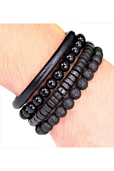 Alnis Atelier Lav Taşı Ve Oniks Doğal Taş Bileklik Kombin