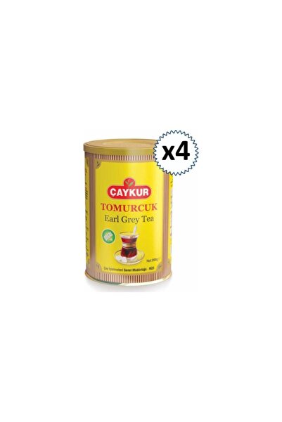 Çaykur Tomurcuk Çay Teneke 200 Gr Earl Grey X 4