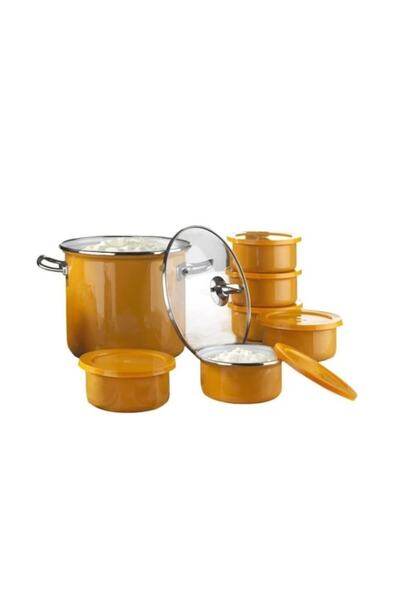 Waybe Honey Yellow Enamel Yogurt Grooming Set