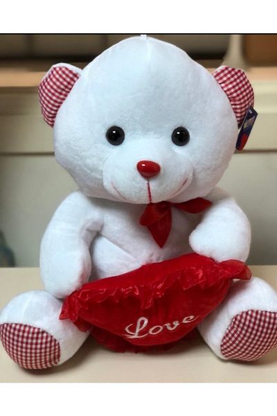 TOPROCKSTORE 30 cm Cute Plush Teddy Bear - Holding Heart
