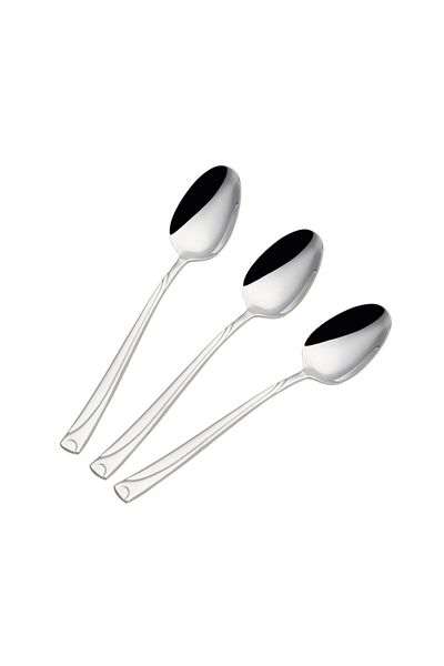 Nehir Fiesta Simple 1 Set 6 Pieces Dessert Spoon Set