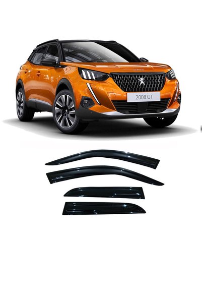 CARDANADAM 2019-2022 Peugeot 2008 Uyumlu Cam Rüzgarlığı Parlak Siyah