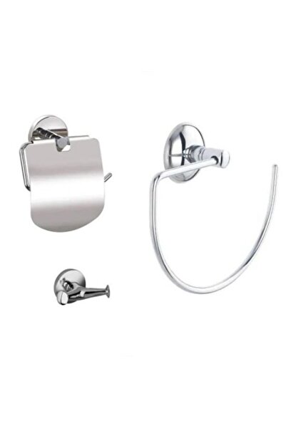 Tema Stainless Bathroom 3-Piece Bathroom Accessory Set
