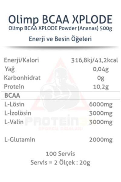 Olimp Bcaa Xplode 500 gr (ANANAS AROMALI)