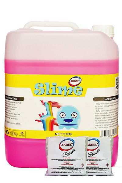 akbel Slime Joke Plasticine Phosphorescent Pink 5kg+200 Gr