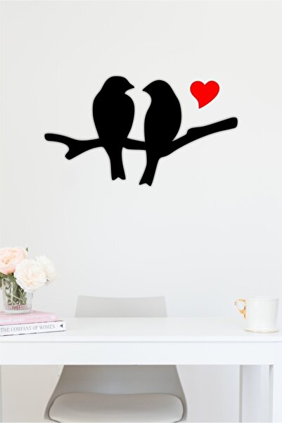 Cute Birds in the Tree Branch Wooden Wall Ornament