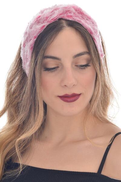 hahai accessories Жіноча стрічка для волосся з рожевим відтінком і візерунком...