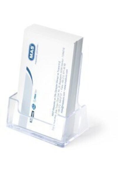 Mas Kartvizitlik Dikey Şeffaf