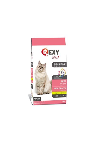 Rexy Plus Biftekli Kedi Maması 1 Kg Sensitive (hassas Kediler Için )