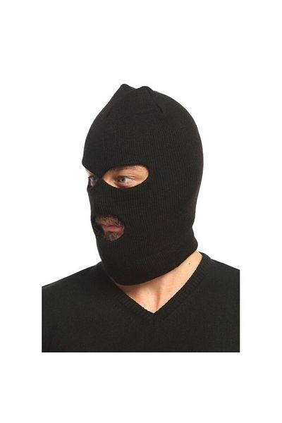 ATK Şapka Aksesuar Atk Moda Winter 3-Eye Snow Mask-black