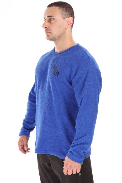Big Sam Men's Oversize Sweatshirt, Winter Towel Fabric Sweater