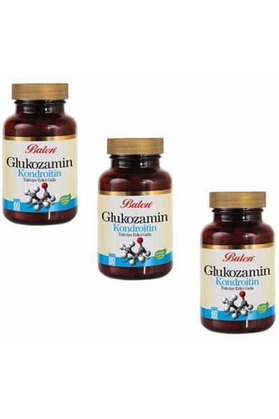 Balen 3 Boxes of Glucosamine Chondroitin 750 Mg X 60 Capsules X 3 Glucosamine