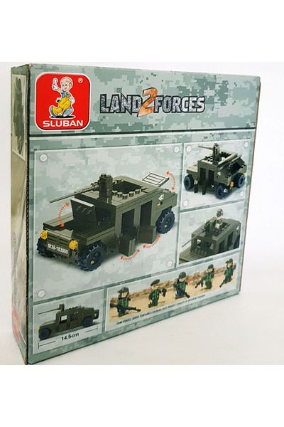 Mia Sluban Land 2 Forces Hummer Jip 175 Small Piece B0297 Building Toy Age Five and Up