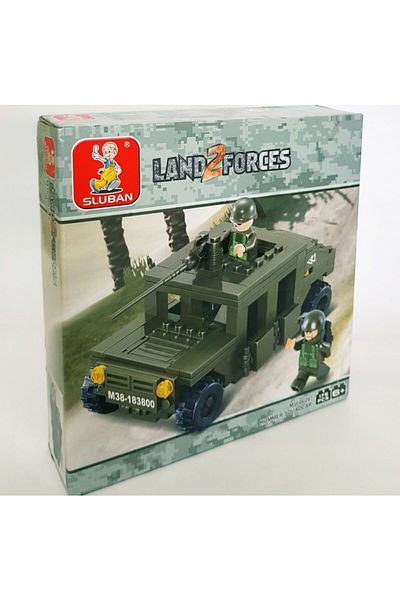 Mia Sluban Land 2 Forces Hummer Jip 175 Small Piece B0297 Building Toy Age Five and Up