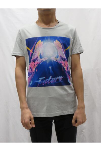 Collezione Men's Gray Sports Slim T-shirt - Short Sleeve