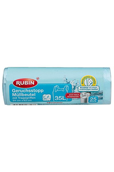Rubin Garbage Bag Odor Sealer - 35 Liters 54x63 Cm 25 Pieces