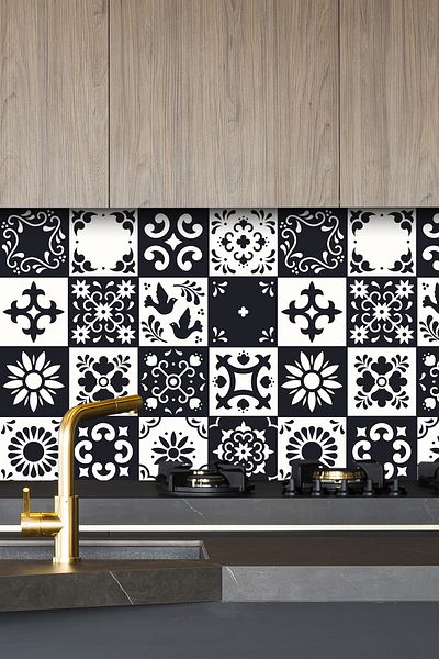 Tilki Dünyası Tile Countertop Covering Sticker Model 110
