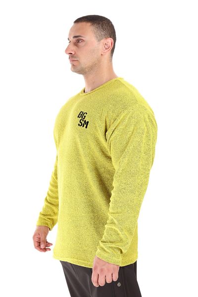 Big Sam Men's Yellow Winter, Relaxed Fit Sports Top Sweatshirt