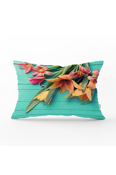 Realhomes Husă de pernă dreptunghiulară, cu design special, cu tematică de fl...