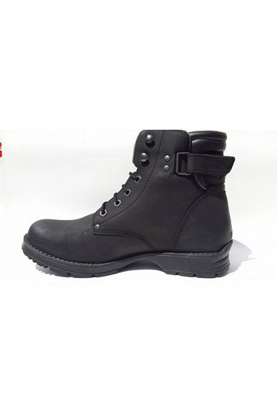 Darkwood 3501 Cizme unisex din piele naturală nubuc neagră